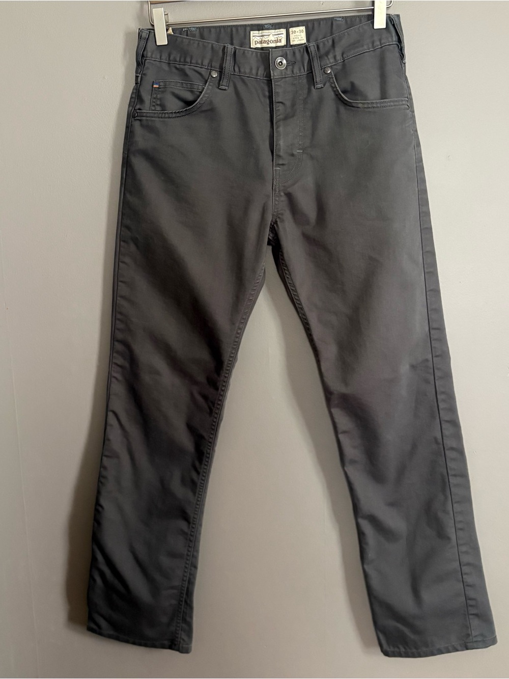Patagonia Men's Dark Gray Straight-Fit Pants Size 30x30